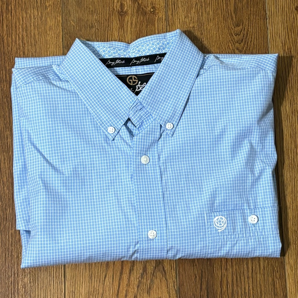George Strait Wrangler Long Sleeve Button Up